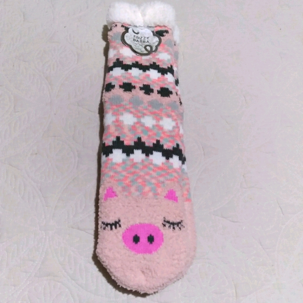 Fuzzy Babba slipper socks